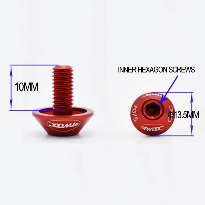 2 шт./лот держатель для бутылки с водой велосипеда болты M5 * 10 мм винты из
