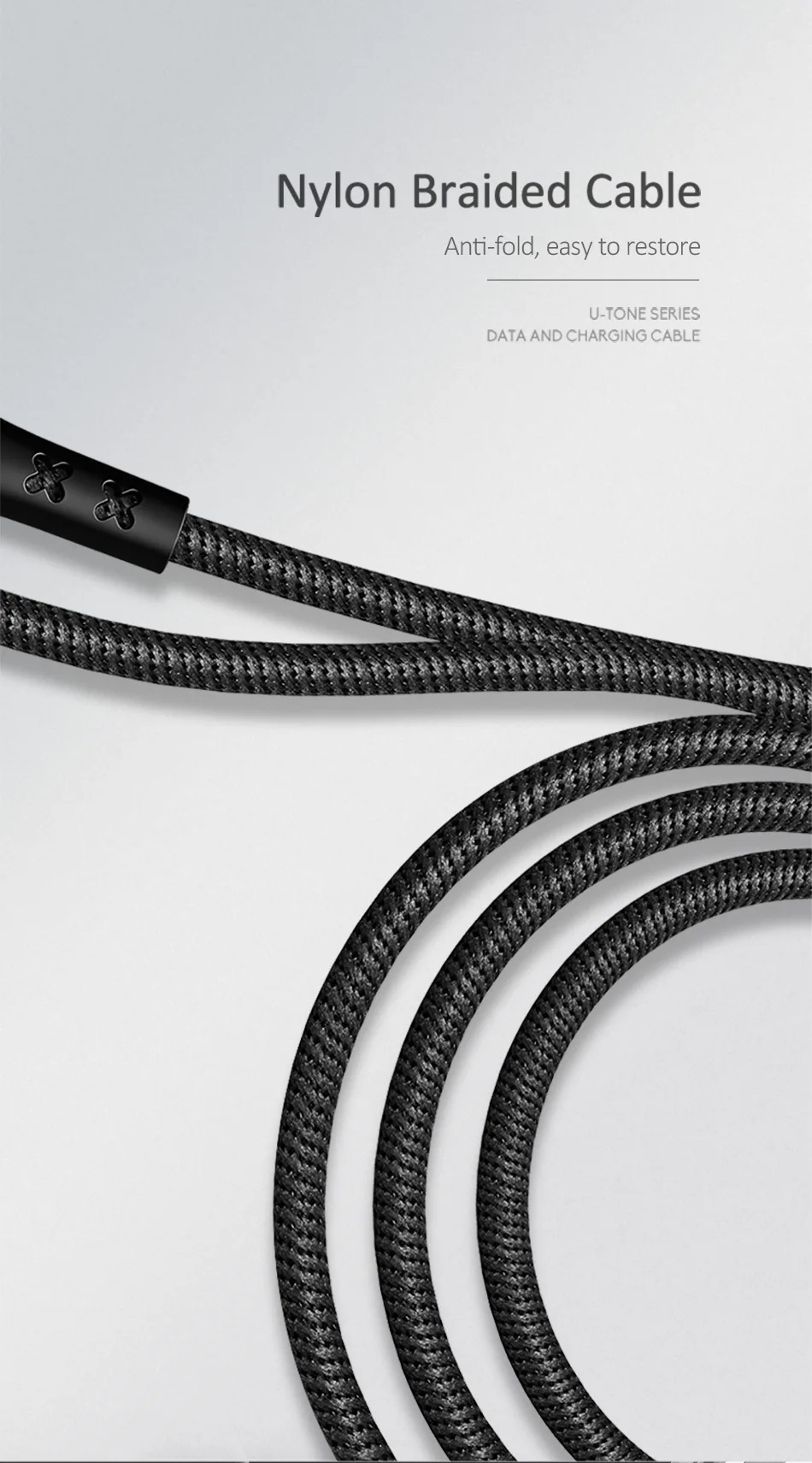 USAMS Тип usb C кабель интеллигентая(ый) Мощность Off QC3.0 кабель USB type-C функцией быстрой зарядки кабель для Xiaomi Тип type-C для передачи данных провод для Samsung huawei