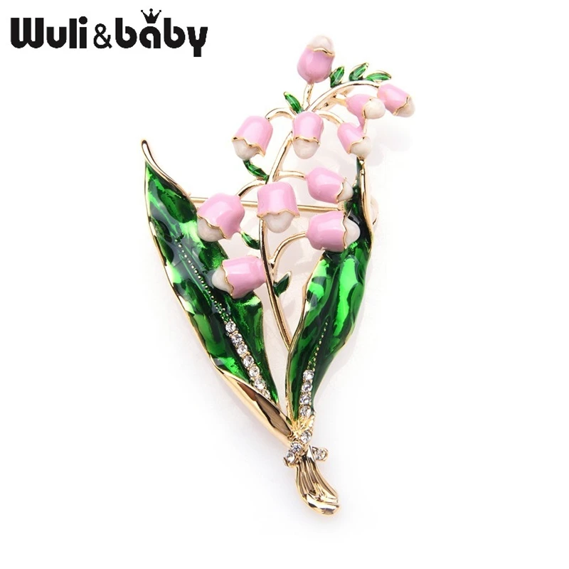 Женская брошь в форме букета Wuli&baby из металлического сплава лаванды фиолетового