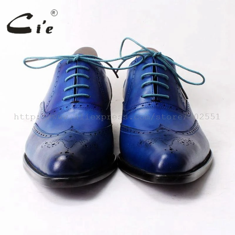 Мужские классические ботинки cie из телячьей кожи на шнуровке ручной работы с