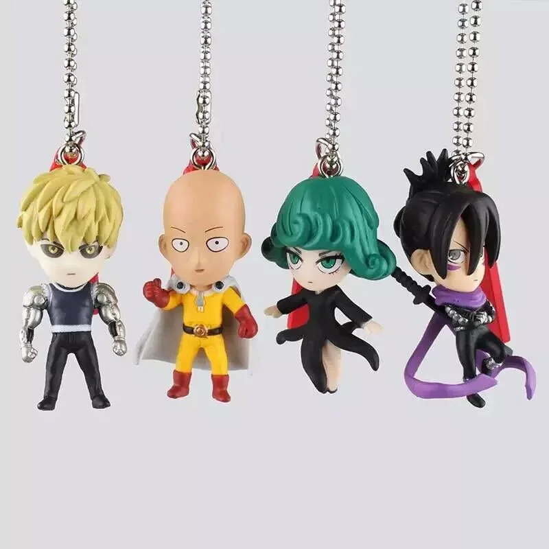 Новое поступление брелок Saitama Genos Tatsumaki Soni One Punch Man Super Hero подвеска фигурка Pandent|super