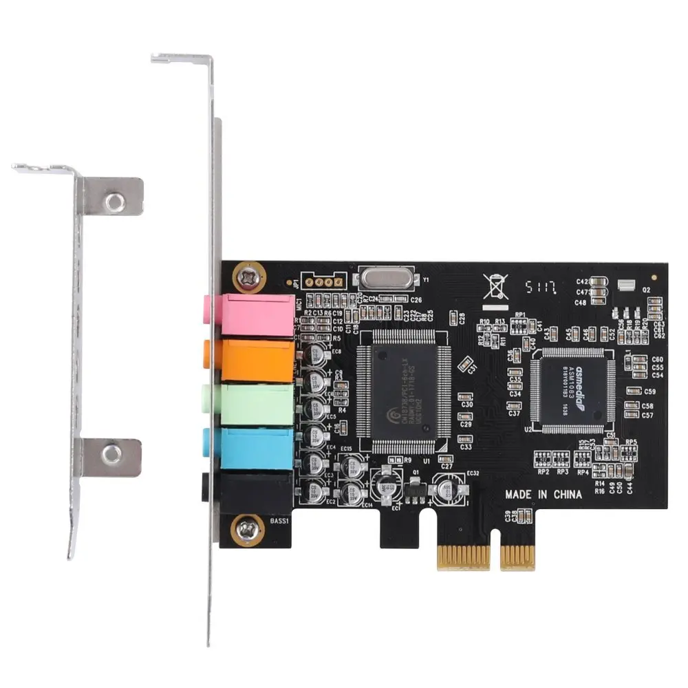 Звуковая карта PCIe 5 1 PCI Express объемная 3D для ПК с высокой производительностью