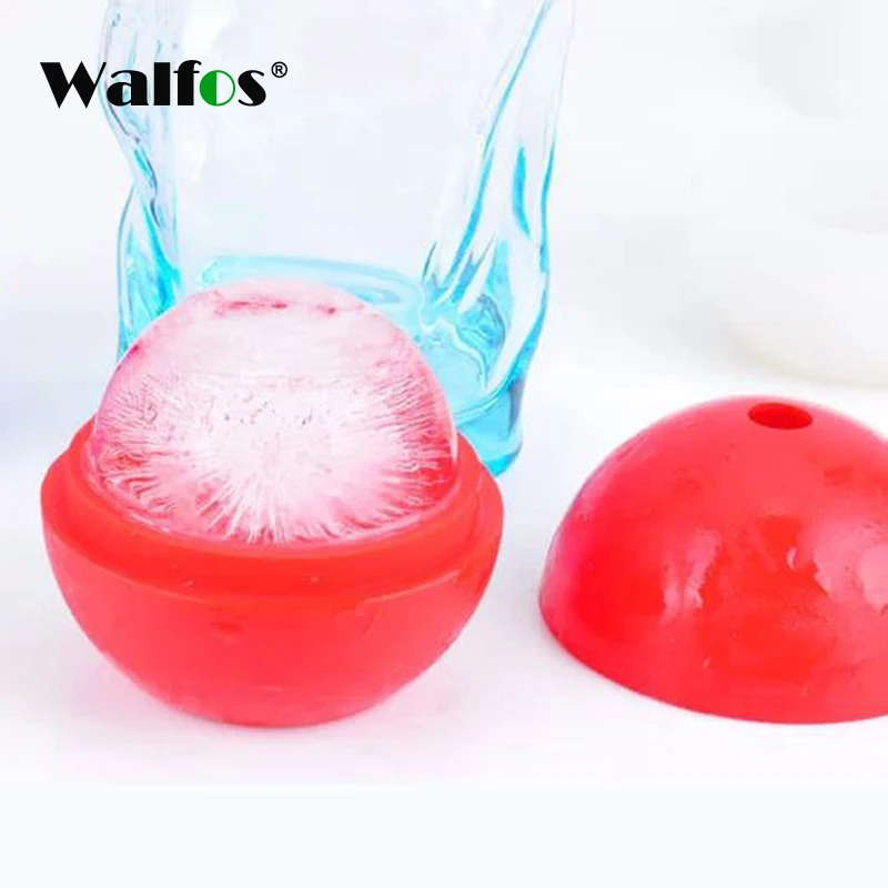 2 шт. силиконовые шарики WALFOS для виски 6 см|ball mold|ice mouldfood grade |