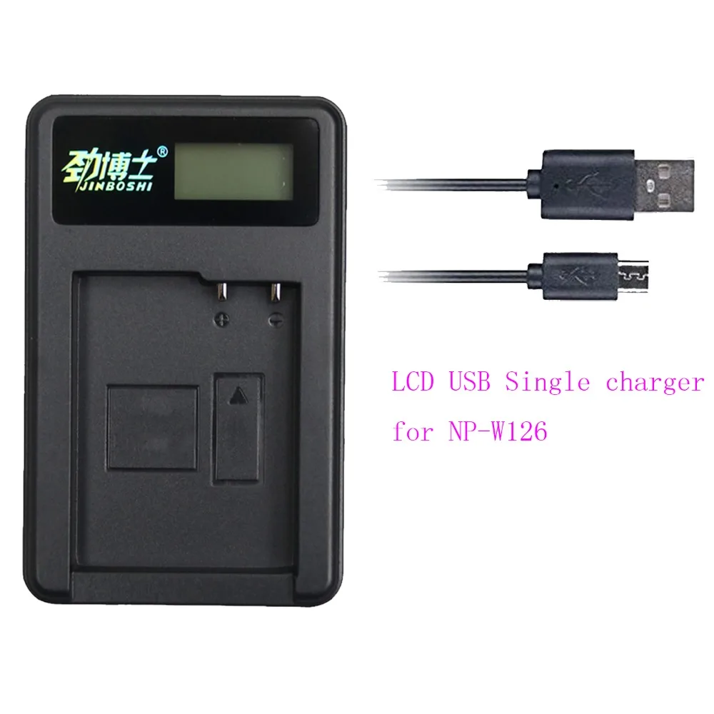 1 шт. NP W126 LCD USB одно зарядное устройство для Fuji батарея HS50 HS35 HS33 HS30 EXR XA1 XE1 X Pro1 XM1 T10 XT1