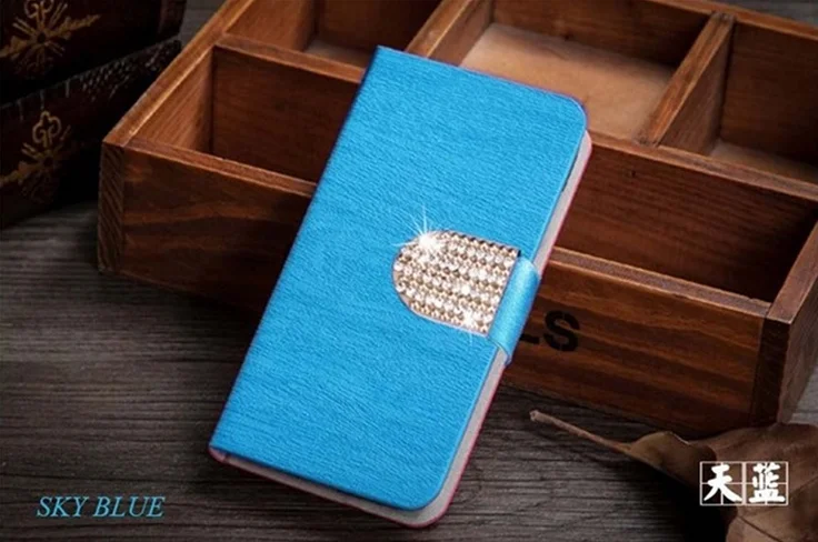 Чехол из искусственной кожи для huawei Y6 Prime, чехол-книжка для huawei Y7 Y3 Y5 Y6 Prime Honor Play 7A, чехол-подставка - Цвет: Blue with diamond