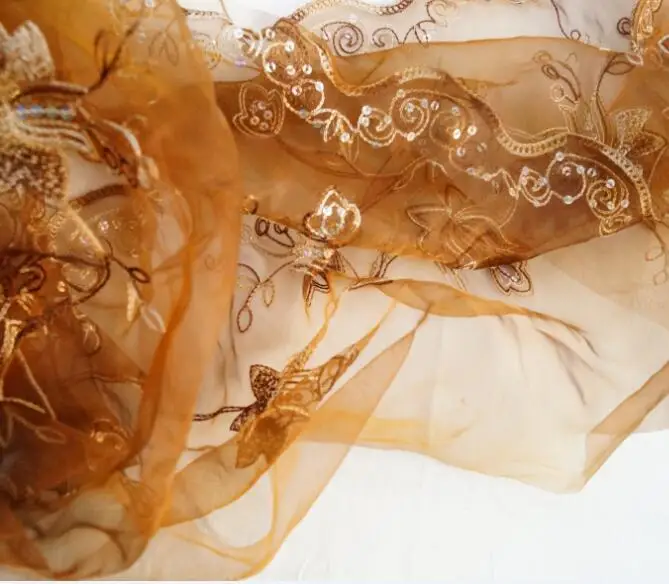 BluePolyester fiberChiffon платье с вышивкой свадебное жаккардовая ткань полностью