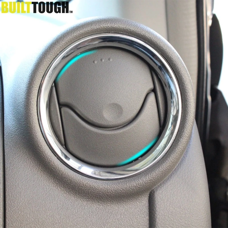 

For Nissan Micra March K13 2011 2012 2013 2014 2015 2016 2017 Chrome A/C Air Vent Ring Cover Trim Car Styling Frame Accessories