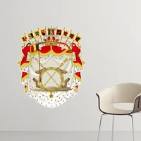 belgium national emblem country symbol mark pattern removable wall sticker art decals mural diy wallpaper for room decal