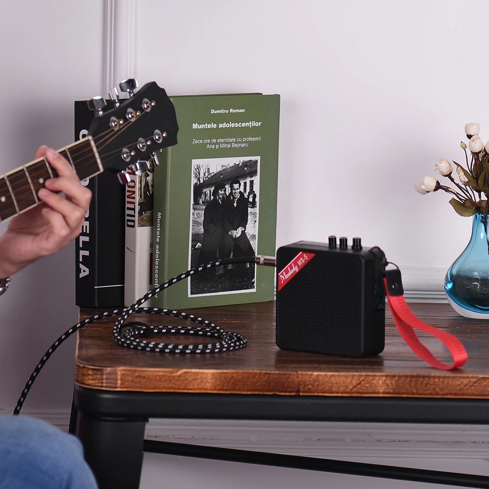 Горячая Muslady MS-5 Портативный Мини гитарный усилитель Динамик 5 Вт Поддержка