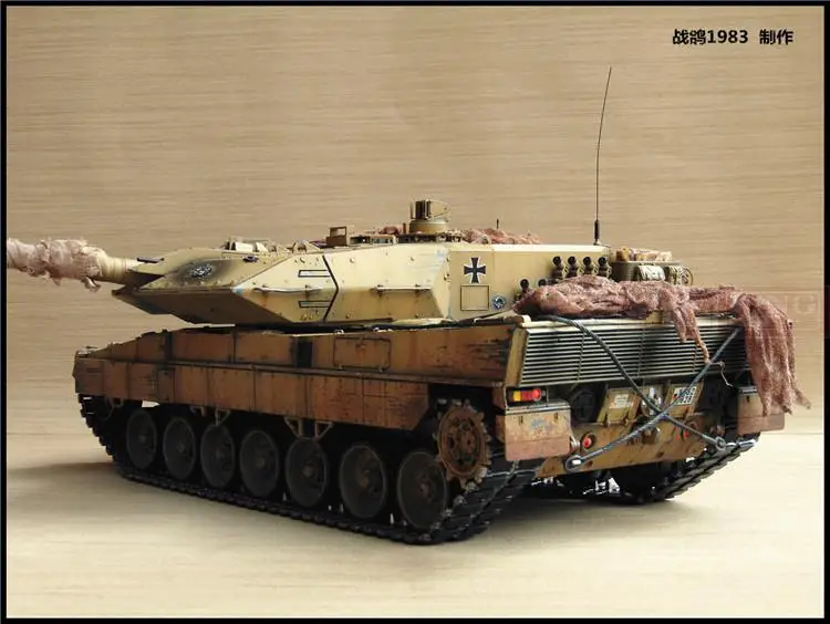 KNL HOBBY Heng Long, 1: 16RC Leopard 2 модель танка пульт дистанционного управления два литейного тяжелого покрытия краски, чтобы сделать старый