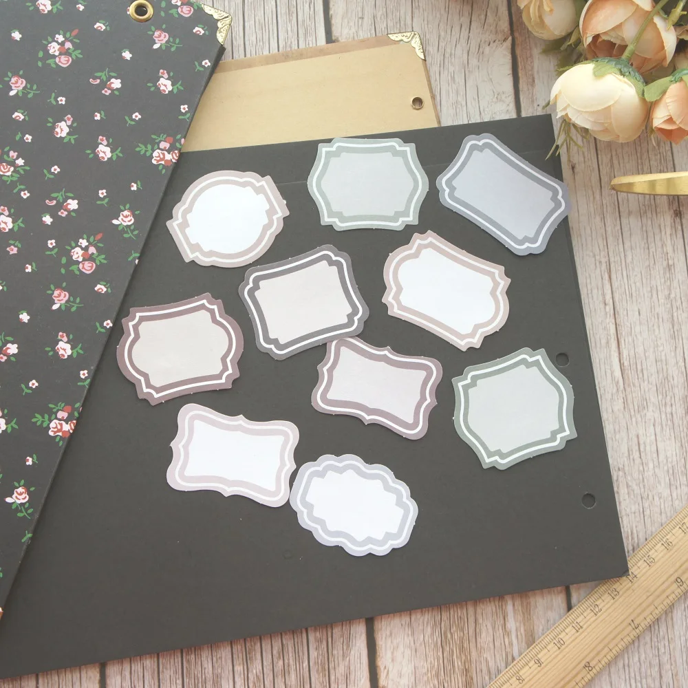 48 шт. наклейки на рамку можно писать в качестве подарочной бирки украшение для