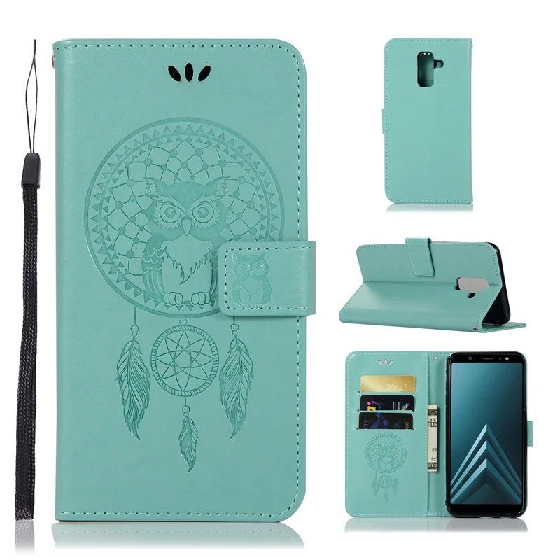 

For Cover Samsung Galaxy J8 Case Owl Flip Leather Wallet Case Case for Samsung J8 Wallet Cover For Samsung Galaxy J8 Phone Case
