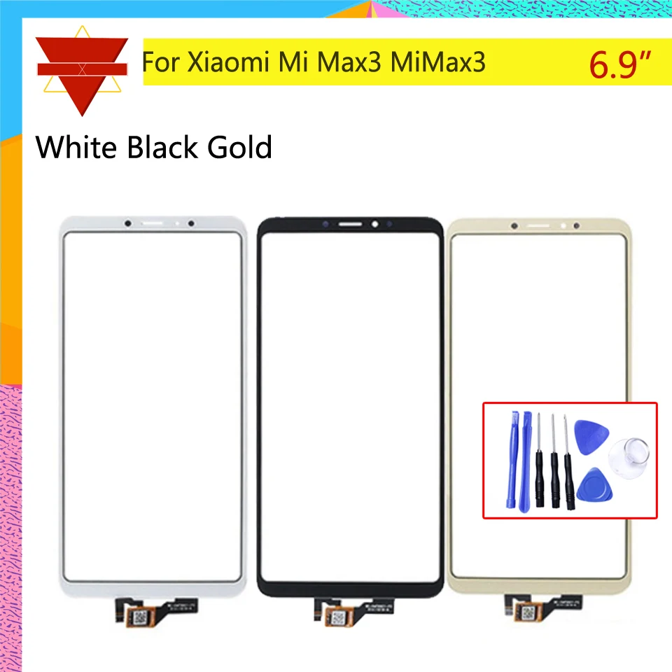 Оригинальный mi Max3 сенсорный экран для Xiaomi ЖК дисплей дигитайзер Переднее внешнее