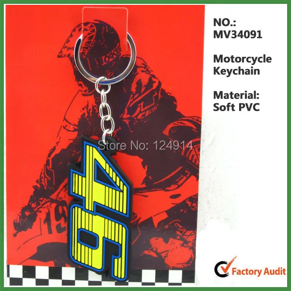 Free Shipping 5pcs/lot Doctor VR46 VR 46 3D Rubber Motorcycle Car Key Chain Keychain PVC Auto Brand Logo Rings Keyring | Автомобили и