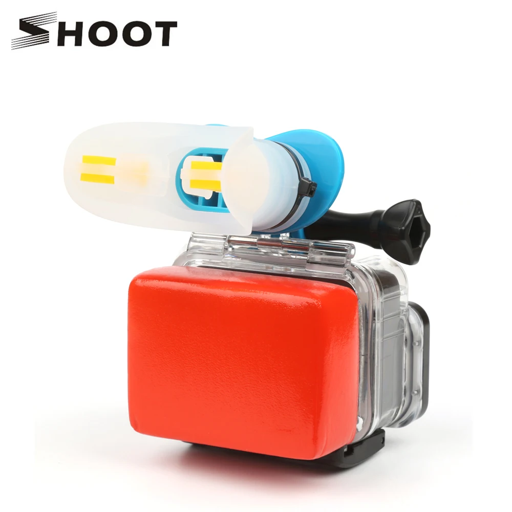 Экшн камера SHOOT Surf Mouth Mount для GoPro Hero 7 5 6 4 Black Silver Session YI 4K SJCAM SJ7 H9 Go Pro Аксессуары