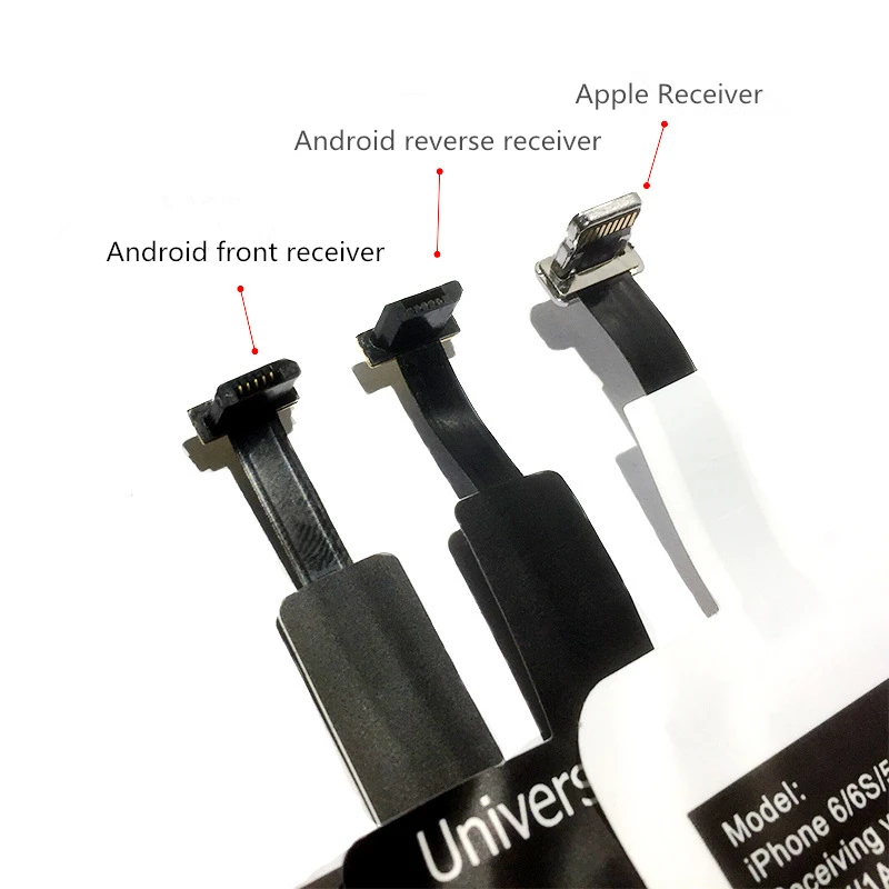 Qi Стандартный беспроводной зарядный приемник для Samsung S9 S8 Micro USB Pad Coil Type C
