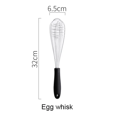egg whisk Силиконовая лопатка термостойкая ложка для супа антипригарная специальная кухонная лопатка кухонные инструменты - Цвет: egg whisk