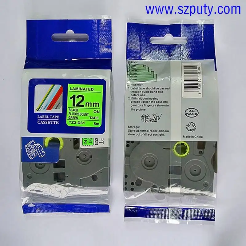 2 шт. ленты TZ для Brother tz D31/tzeD31 совместимый p touch принтеры этикеток TZ2 D31 12 мм * 8 м