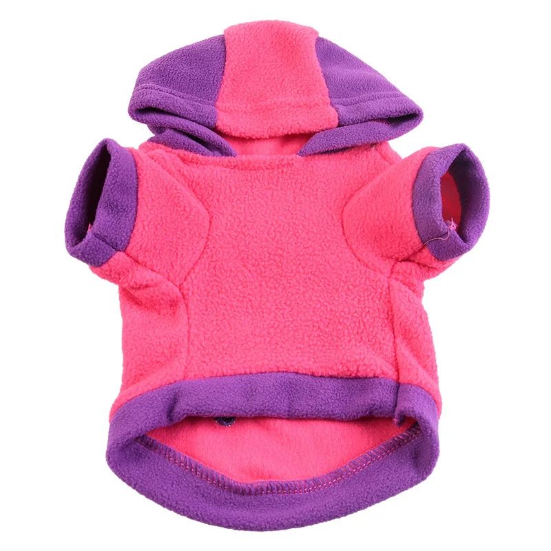 Зимняя Флисовая теплая одежда для домашних животных собак худи маленьких с