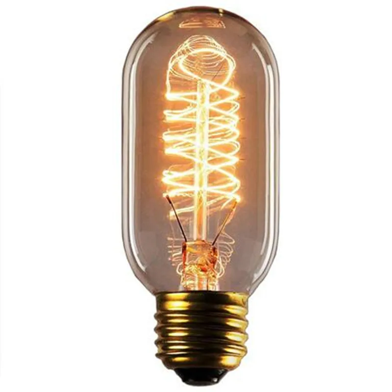 

1PC E27 T45 40W 220V Spiral Edison Bulb Retro Decorative Warm White Edison Lamp Filament Vintage Ampoule Incandescent Bulb
