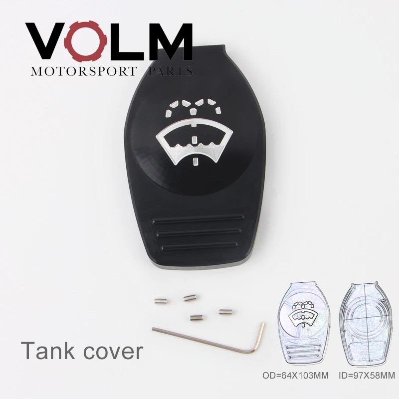 tank cover cap2 Алюминиевая крышка для масла, крышка для бака, крышка для бутылки для VW CC golf 6 R MK6 Scirocco EA888, защита двигателя, оригинальная крышка 01 - Цвет: tank cover cap2
