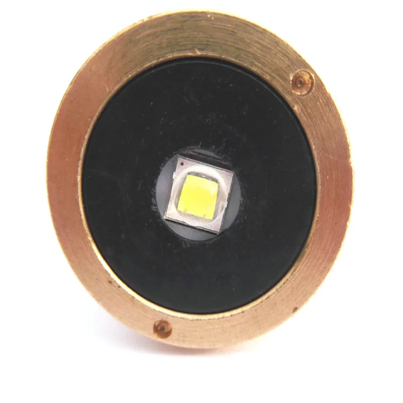 Чистая латунь База 1xcree XM-L2 U3 1800 Люмен светодиодный вклинивание для C8 фонарик