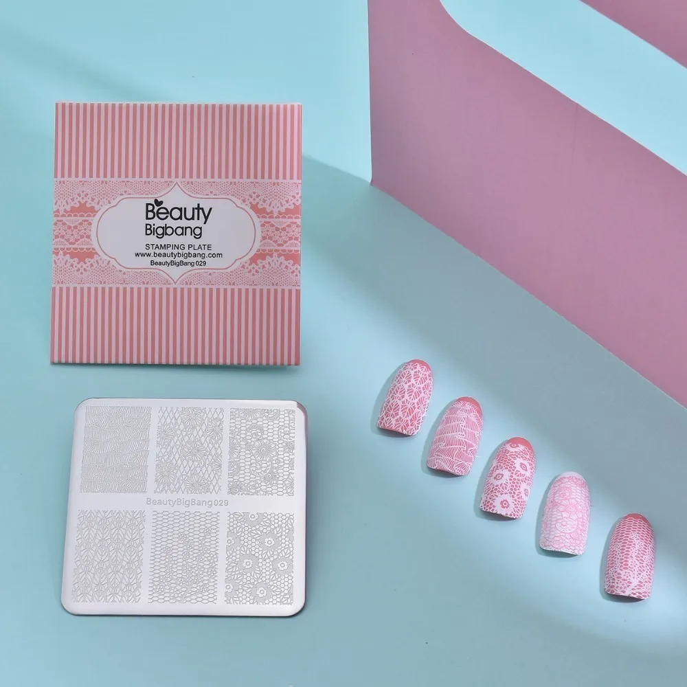 BEAUTYBIGBANG квадратная форма кошка собака Серия животных шаблон дизайн ногтей штамп штамповка шаблон изображения пластины для ногтей штамповки пластины