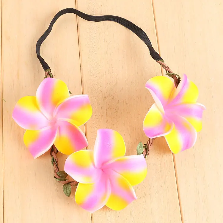 7 см большой красочный Яйцо цветок невесты Пляж волос Украшения современный