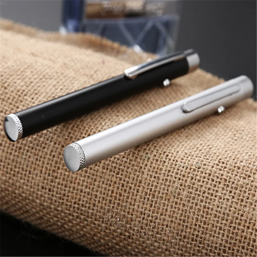 Металлическая красная лазерная указка фиолетового цвета 5 мВт 650нм сплав лазер