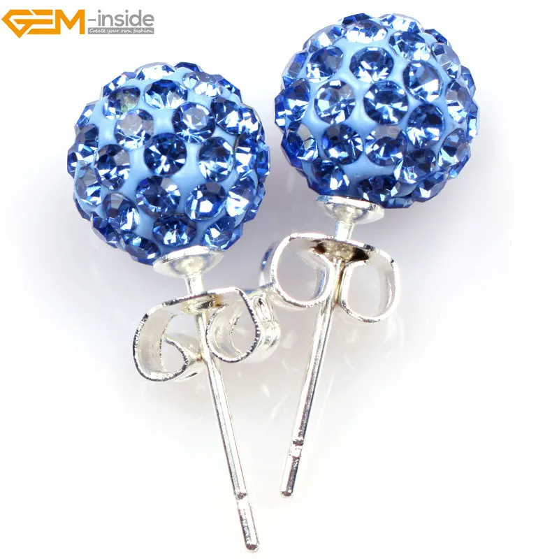 Драгоценные камни внутри модные хрустальные бусины 8 мм белый паве кристалл