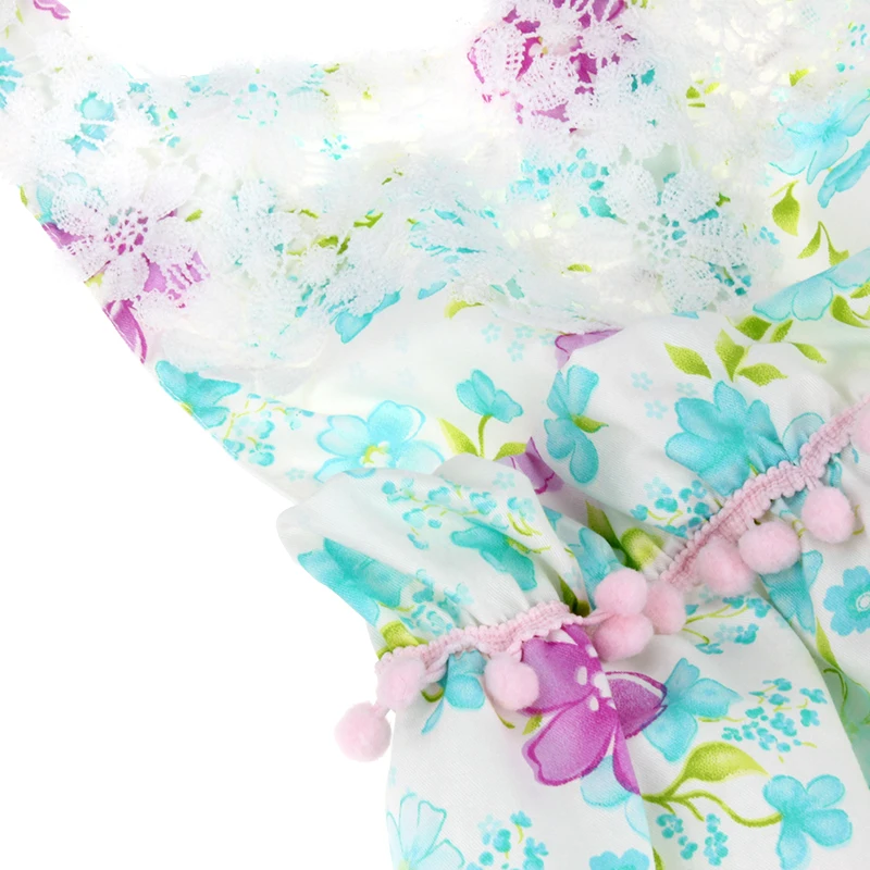 2016 г. Комплект хлопковой одежды с цветочным рисунком для малышей кружевной