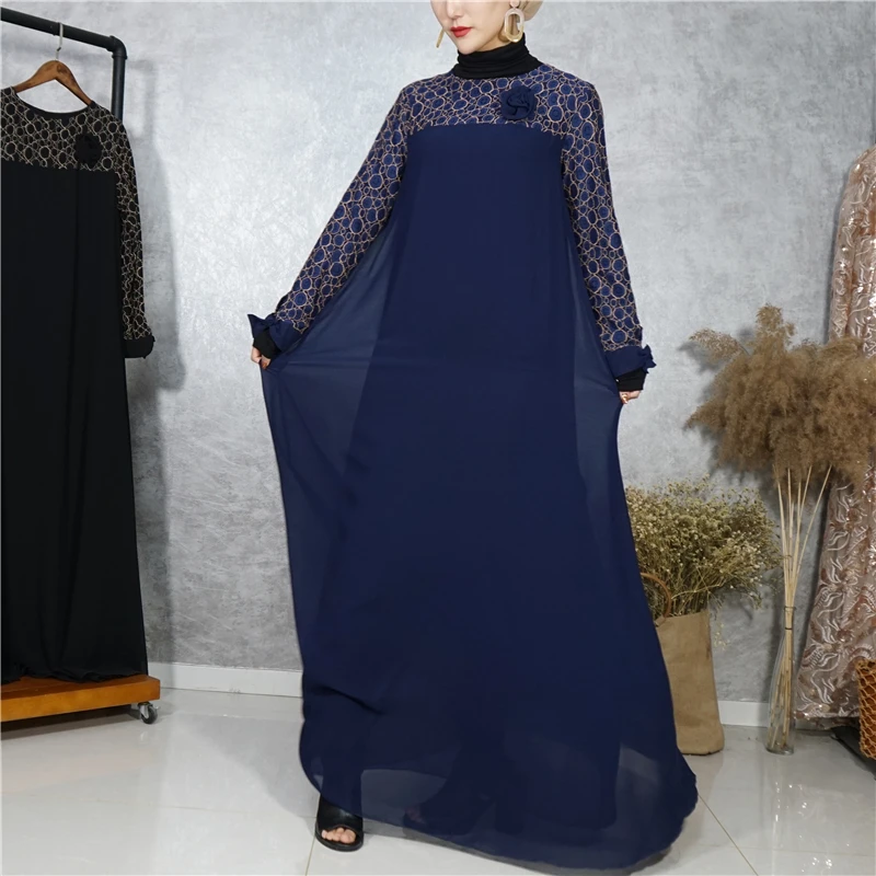 2020 модное мусульманское платье для молитвы элегантный лоскутный вышитый
