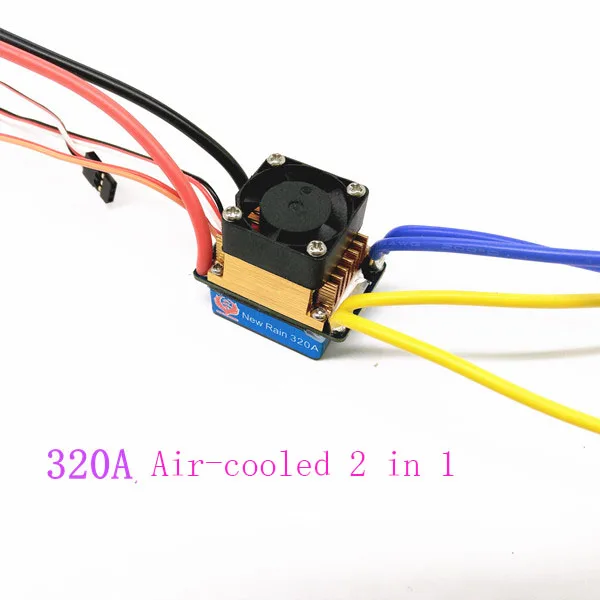 1 шт. 160A/320A/480A матовый ESC двухсторонний двунаправленный ESC с водяным/воздушным охлаждением Водонепроницаемый регулятор скорости для RC автомобилей/лодок