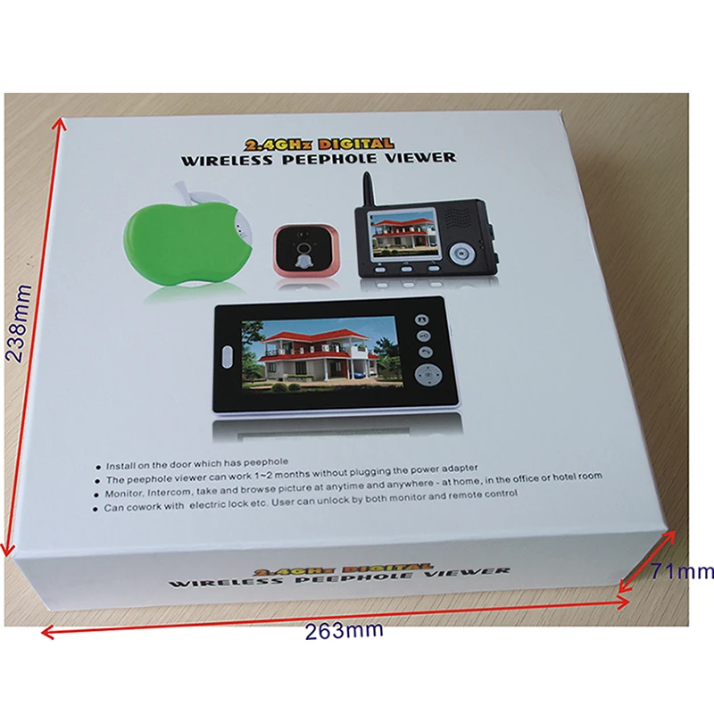 Домашняя камера видеонаблюдения с дистанционным управлением 2 4 ГГц|video home|door viewer