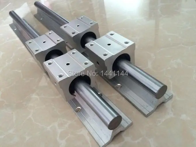 Линейная направляющая рельса 2 шт. SBR16 / SBR12 SBR20 + 4 SBR16UU SBR12UU SBR20UU линейные подшипники
