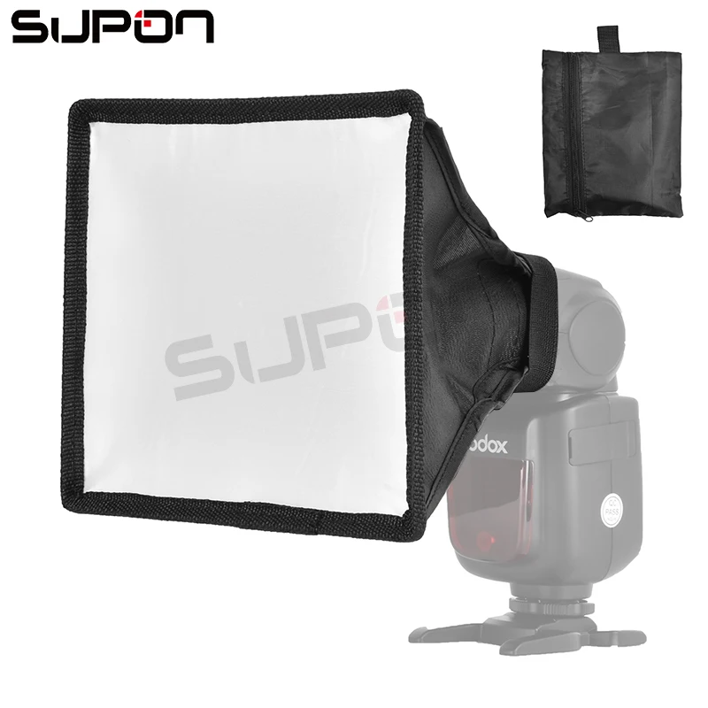 Универсальный рассеиватель для вспышки Supon 15x17 см складной софтбокс Speedlite на