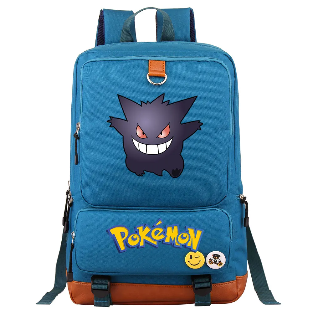 25 Аниме Сквиртл Пикачу Charmander Gengar мальчик девочка школьная сумка для женщин рюкзак для подростков школьные сумки холст для мужчин студенческий рюкзак - Цвет: 25