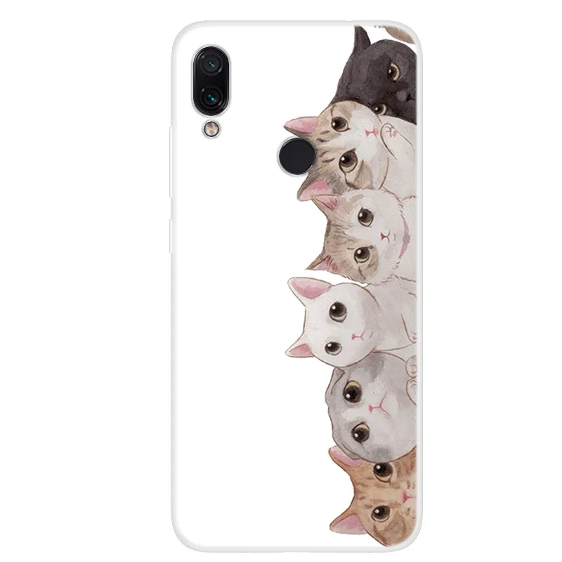 Модный милый чехол для телефона с мультяшными животными Xiaomi Redmi 7 рисунком мягкий