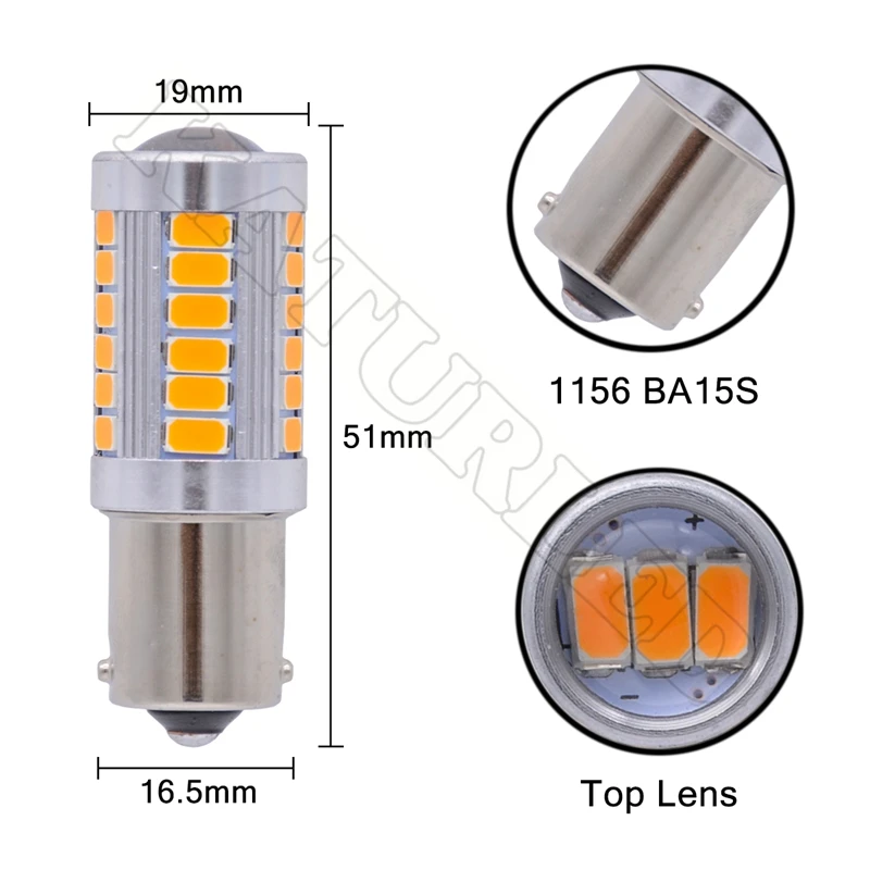 4 шт. 5630 SMD 1156 BA15S P21W Свет автомобиля 33 светодиодные лампы RV Camper углу стоп Парковка