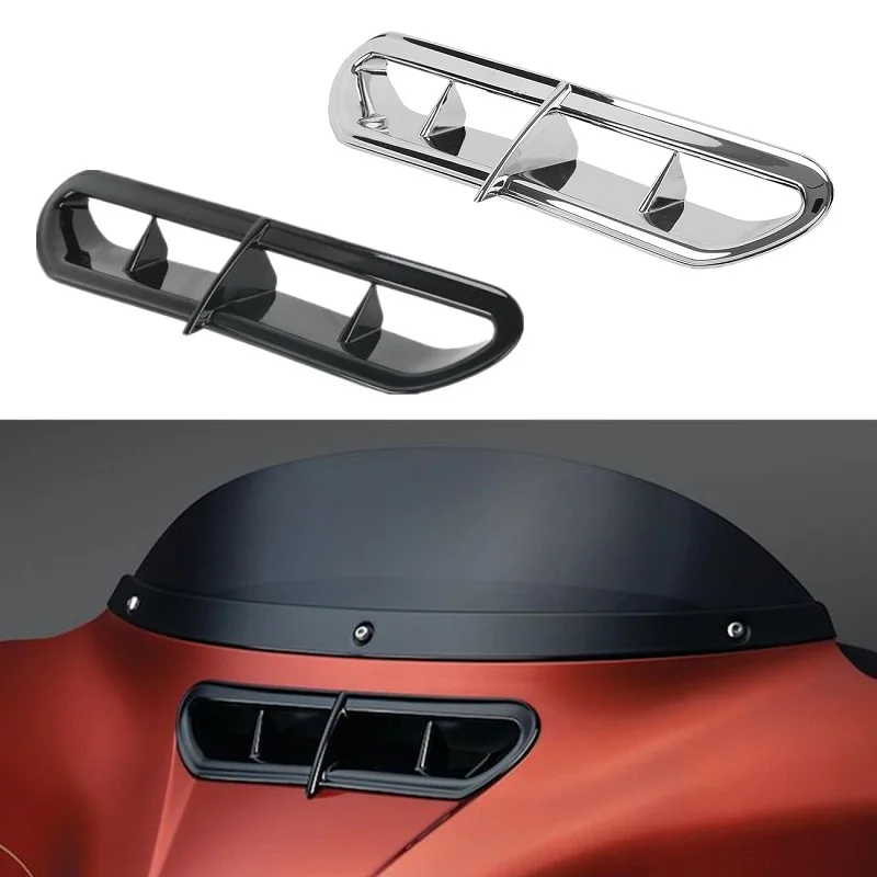 

Motorcycle Outer Front Fairing Vent Accent Trim For Harley Touring Trike Electra Street Glide Ultra Classic Limited FLHX FLHTUTG