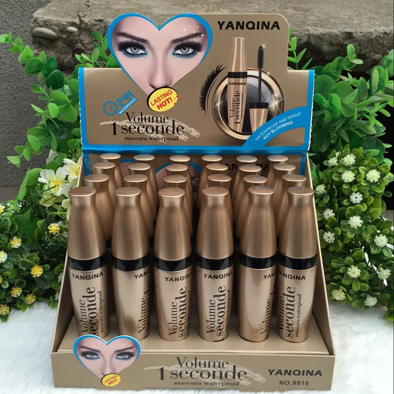 Yanqina 4d Тушь для ресниц Водостойкая тушь долговечная быстросохнущая объемная