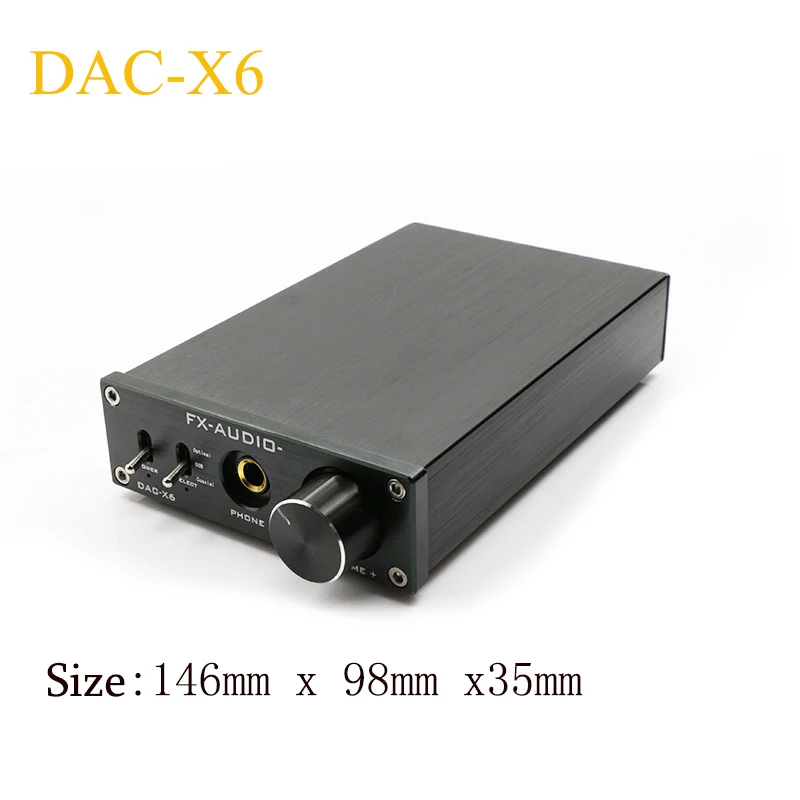 Профессиональный усилитель для наушников FX Audio DAC X6 USB коаксиальный Оптический Hi Fi