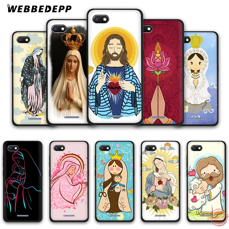 WEBBEDEPP мягкие чехлы для Redmi Note 8 7 6 5 Pro 4A 5A 6A 4X Plus S2 Go с изображением девы Марии и