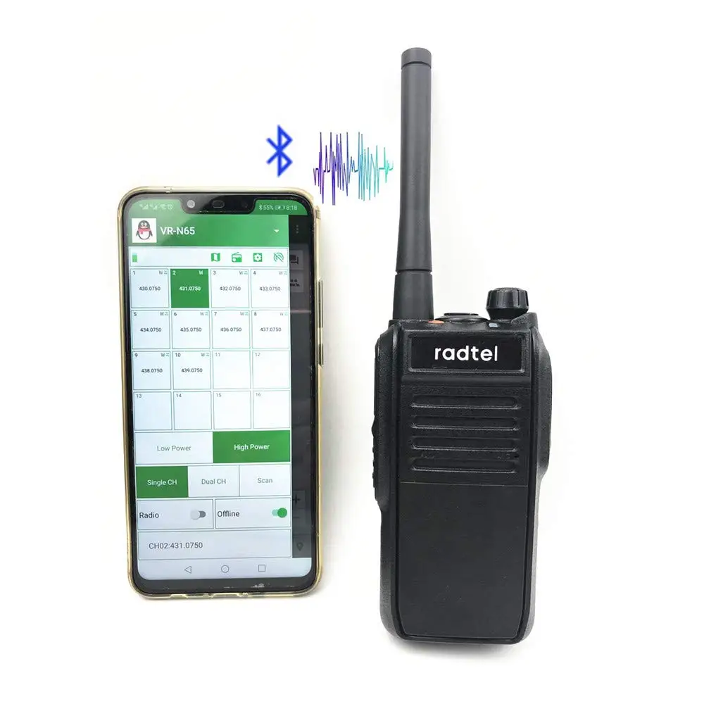 Рация Radtel N65 сетевая (Бесплатный сервер без Sim карты) двусторонняя радиостанция с