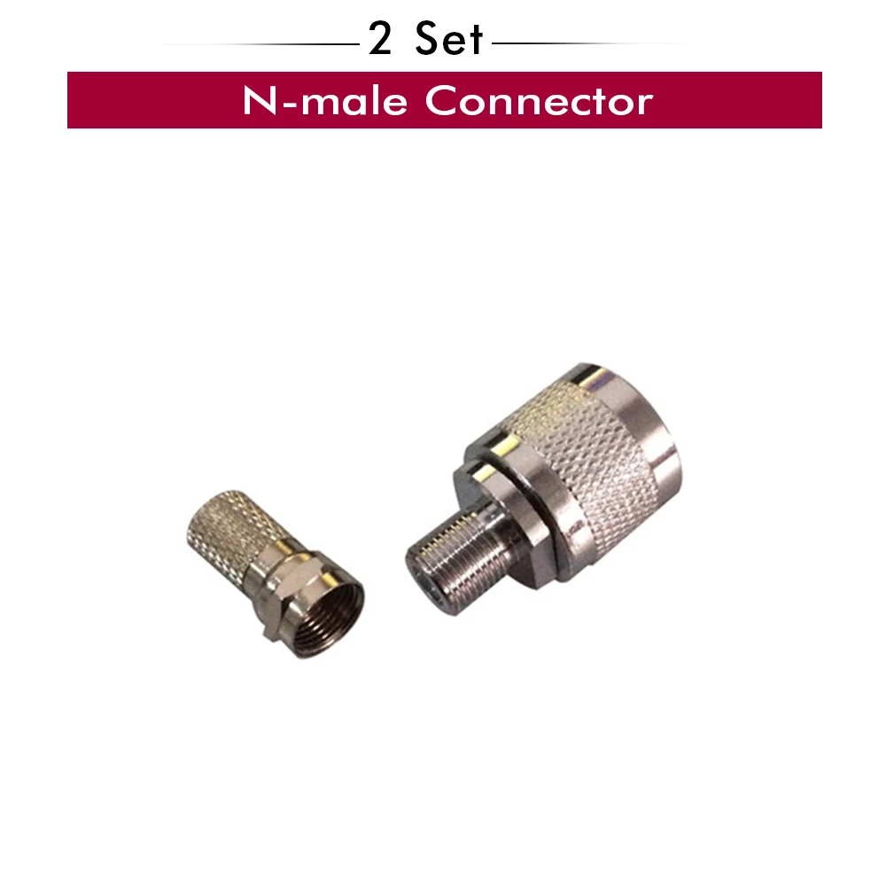 2 комплекта NJ FK и FJ 5D RG6 коаксиальный кабель N Мужской Разъем для мобильного