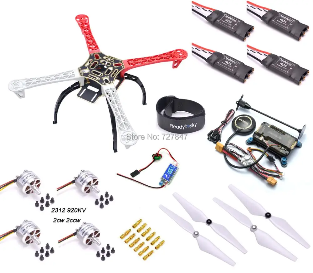 Мультикоптер стойка квадрокоптера F450 набор APM2.8 8N M8N GPS 2312 920KV мотор ReadytoSky 40A OPTO ESC