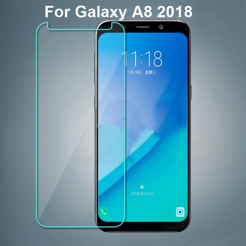 

Закаленное стекло для Samsung Galaxy A8 2018 A530N, защитная пленка для экрана, стекло для Galaxy A8 A 8 2018, жесткая Защитная стеклянная крышка
