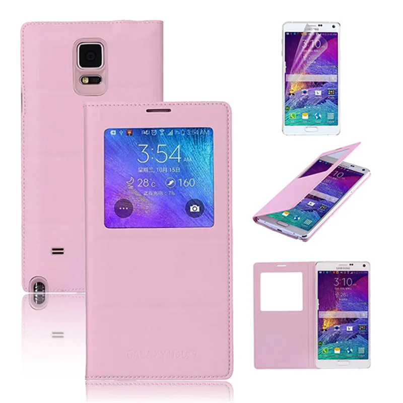 Классический кожаный роскошный чехол с окошком для фронтального экрана ПК +