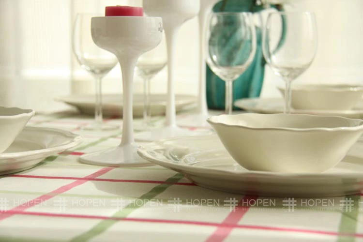 Горячая продажа Европейский стиль хлопок ткань скатерти микроволновая печь