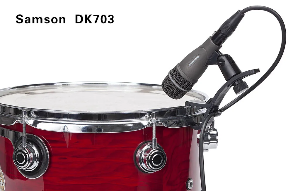 SAMSON DK703 набор из 3 барабанных микрофонов включает в себя три инструмента Q72 mics для